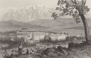 Lübnan Sıradağları ve Baalbec by after John Douglas Woodward