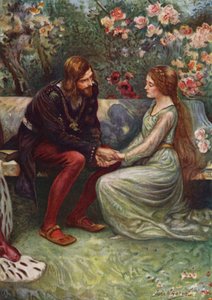 Bahçede Prens Henry ve Elsie