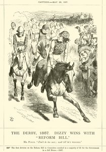 Derby, 1867, Dizzy Reform Bill ile kazandı by after John Tenniel