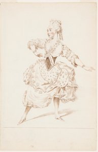 Bir Bale Dansçısı, Matmazel Marie Allard by after Louis Carrogis, called Carmontelle