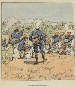 Andratra köyüne saldırı by after Louis Charles Bombled