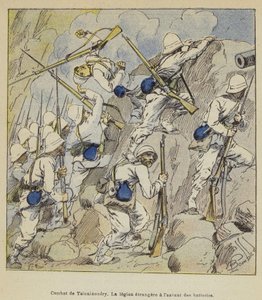 Tsinainondry Savaşı, Yabancı Lejyon pillere saldırdı by after Louis Charles Bombled