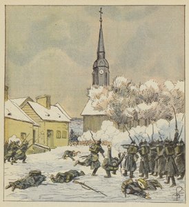Değişim köyünde 62. ve 37. yürüyüşlerin muharebesi by after Louis Charles Bombled
