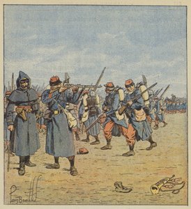 geri çekilme savaşı by after Louis Charles Bombled
