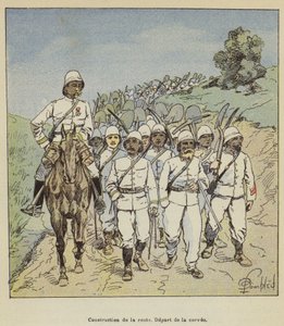 Yolun yapımı, angaryanın ayrılması by after Louis Charles Bombled