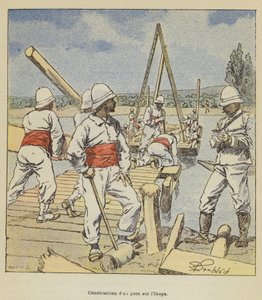 İnşaat dun pont sur lIkopa by after Louis Charles Bombled