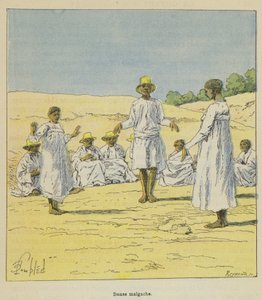 Madagaskar dansı by after Louis Charles Bombled