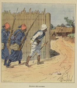 Bir Mevatanana Girişi by after Louis Charles Bombled