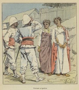 Madagaskarlı kadınlar by after Louis Charles Bombled