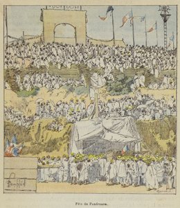 Fete du Fandroana by after Louis Charles Bombled