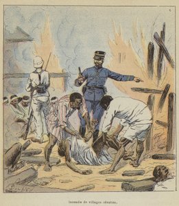 İsyan köylerinde yangın by after Louis Charles Bombled