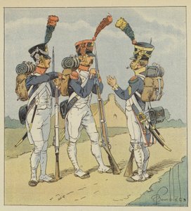 Hat piyade, Fusilier, Grenadier, Voltigeur