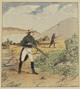 İmparator kekliği avlıyor by after Louis Charles Bombled