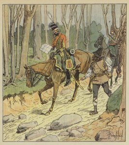 General Stengel mükemmel bir hafif süvari subayıydı. by after Louis Charles Bombled