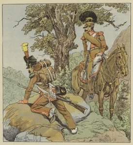 Portekiz Lejyonu, Piyade, Avcılar, Süvari, Atlı Avcılar by after Louis Charles Bombled