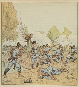 Almanlar Dames-Blanches parkına saldırdı by after Louis Charles Bombled