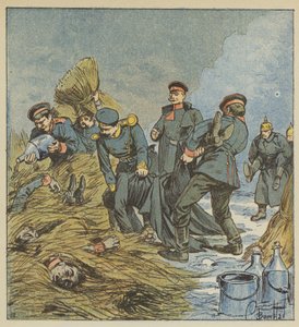 Prusyalılar ölülerini yakıyor by after Louis Charles Bombled