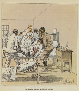 İngiliz hastanesinde Fransızlar yaralandı by after Louis Charles Bombled