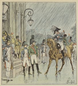 Onun yüzünden iki imparator ıslandı by after Louis Charles Bombled