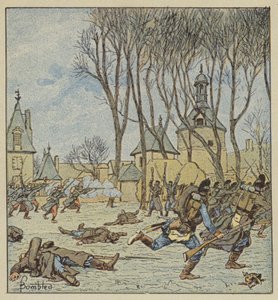 Fransızlar tarafından Villepion kalesinin ele geçirilmesi by after Louis Charles Bombled