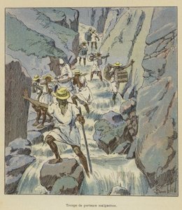 Madagaskarlı hamal birliği by after Louis Charles Bombled