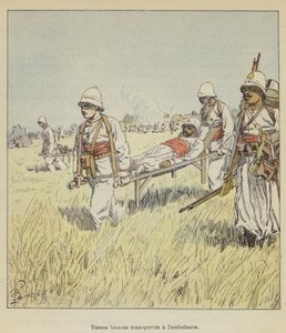 Turcos kutsar bir şamata taşır by after Louis Charles Bombled