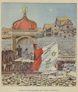 Tananarive yerinde bir Kabar (popüler toplantı), by after Louis Charles Bombled