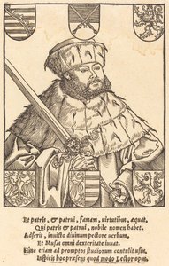 John Frederic the Magnanimous, Seçim Kıyafetleri içinde [sağda] by after Lucas Cranach the Younger