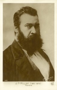 Jean-Francois Millet, Fransız ressam by after Nadar
