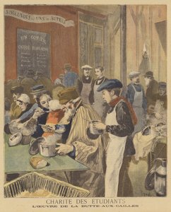 Öğrencilerin hayırseverliği by after Oswaldo Tofani