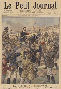 Boer General Joubert birliklerine hitap ediyor