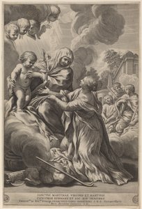 Şehitler ile Bakire ve Çocuk by after Pietro da Cortona