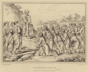 Kanunun Teslimi, Çıkış by after Raphael