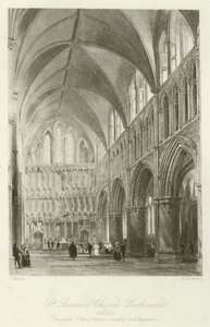 St Saviors Kilisesi, Southwark, 1850, eski zamanlarda St Mary Overyes, Güney Doğu