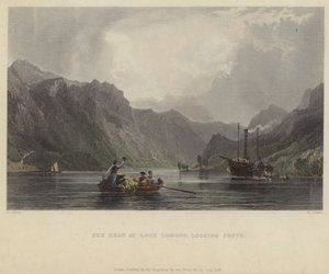 Güneye bakan Loch Lomond Başkanı by after Thomas Allom