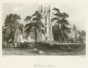 Windlesham Kilisesi by after Thomas Allom