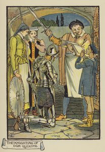 Don Kişot Şövalyesi by after Walter Crane
