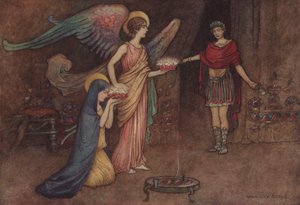 Geoffrey Chaucer, İkinci Rahibe Masalı by after Warwick Goble
