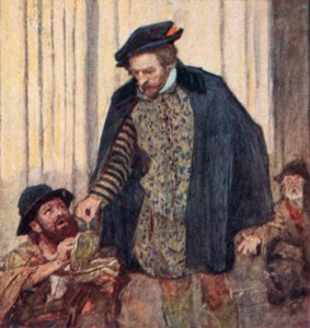 Shakespeare bir dilenciye bir kuruş veriyor