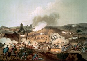 Corunna Savaşı, 17 Ocak 1809 (renkli aquatint)