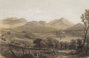 Kilchurn Kalesi (kromolitho)