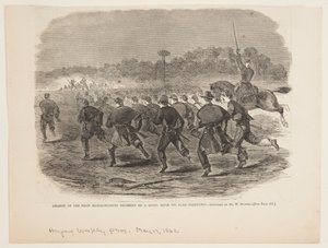 Yorktown Yakınlarındaki Bir Asi Tüfek Çukurunda Birinci Massachusetts Alayı