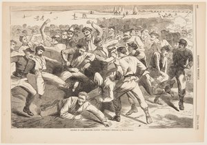 Kampta Tatil - "Futbol" Oynayan Askerler by Winslow Homer