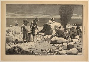 Deniz Kenarı Eskizleri – Bir Deniz Tarağı Fırını by Winslow Homer