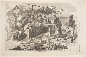 Kampta Şükran Günü by Winslow Homer