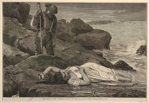 "Atlantik"in Enkazı - Denizden Dökülmüş by Winslow Homer