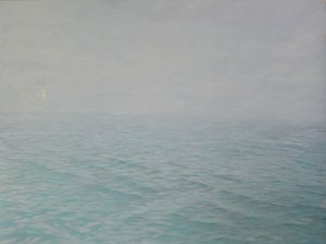 Sisin içindeki fısıltılar, 2019, panelde yağ ve altın varak