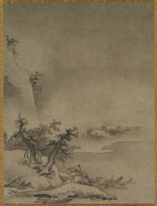Yağmurda Yürüyen Çinli Hizmetçi by attributed to Gakuō Zōkyū
