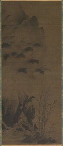 Bambu Yağmurda by attributed to Genga
