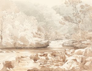 Waters-Meet, Lynton, North Devon Yakınındaki Köprü by attributed to James Bulwer